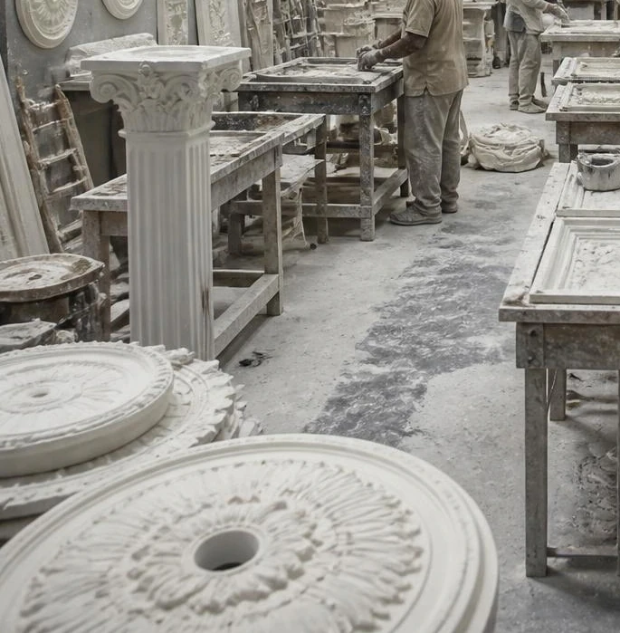 Gypsum mould and architectural ornament workshop