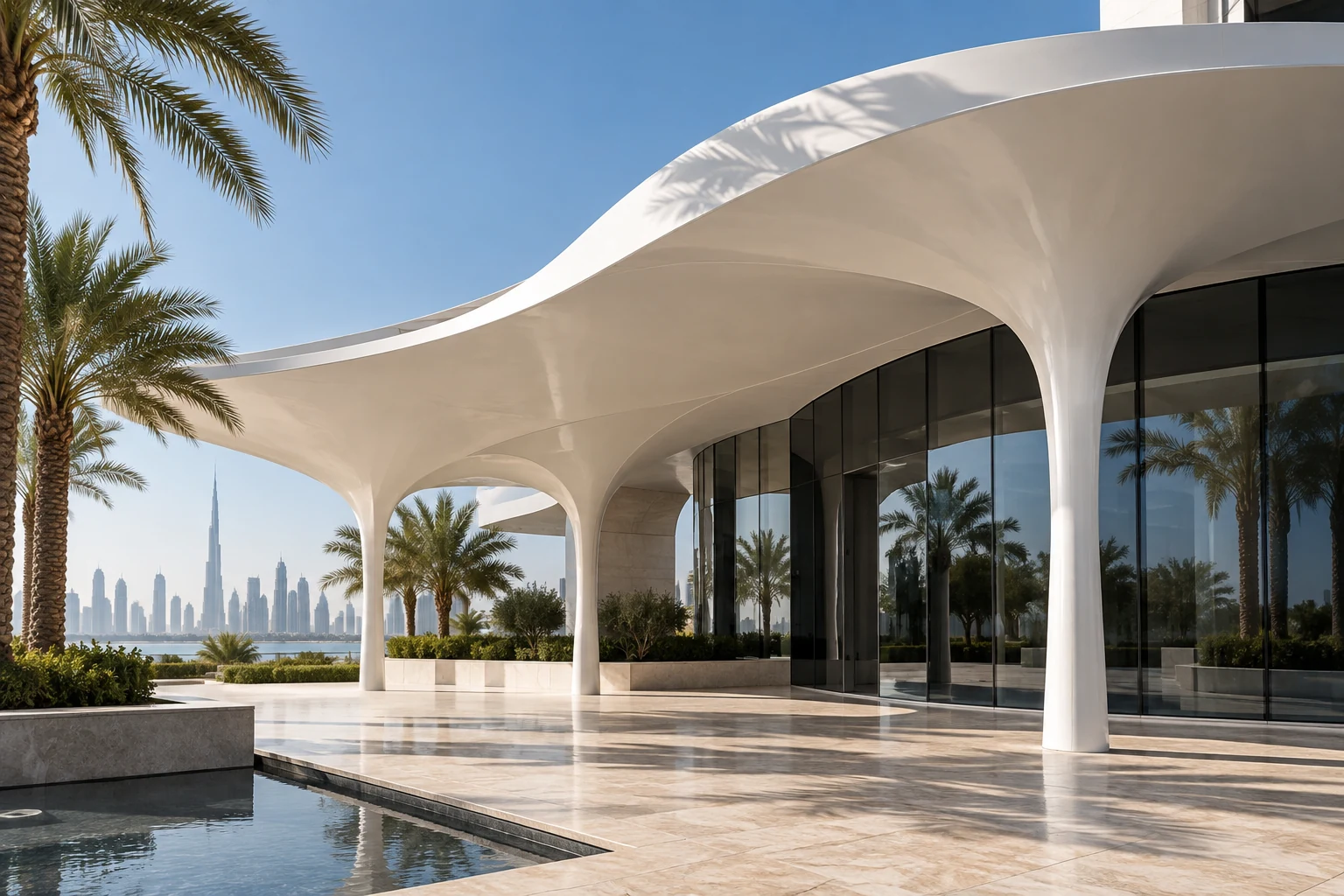 البوليمر المدعّم بالألياف الزجاجية — تصور معماري