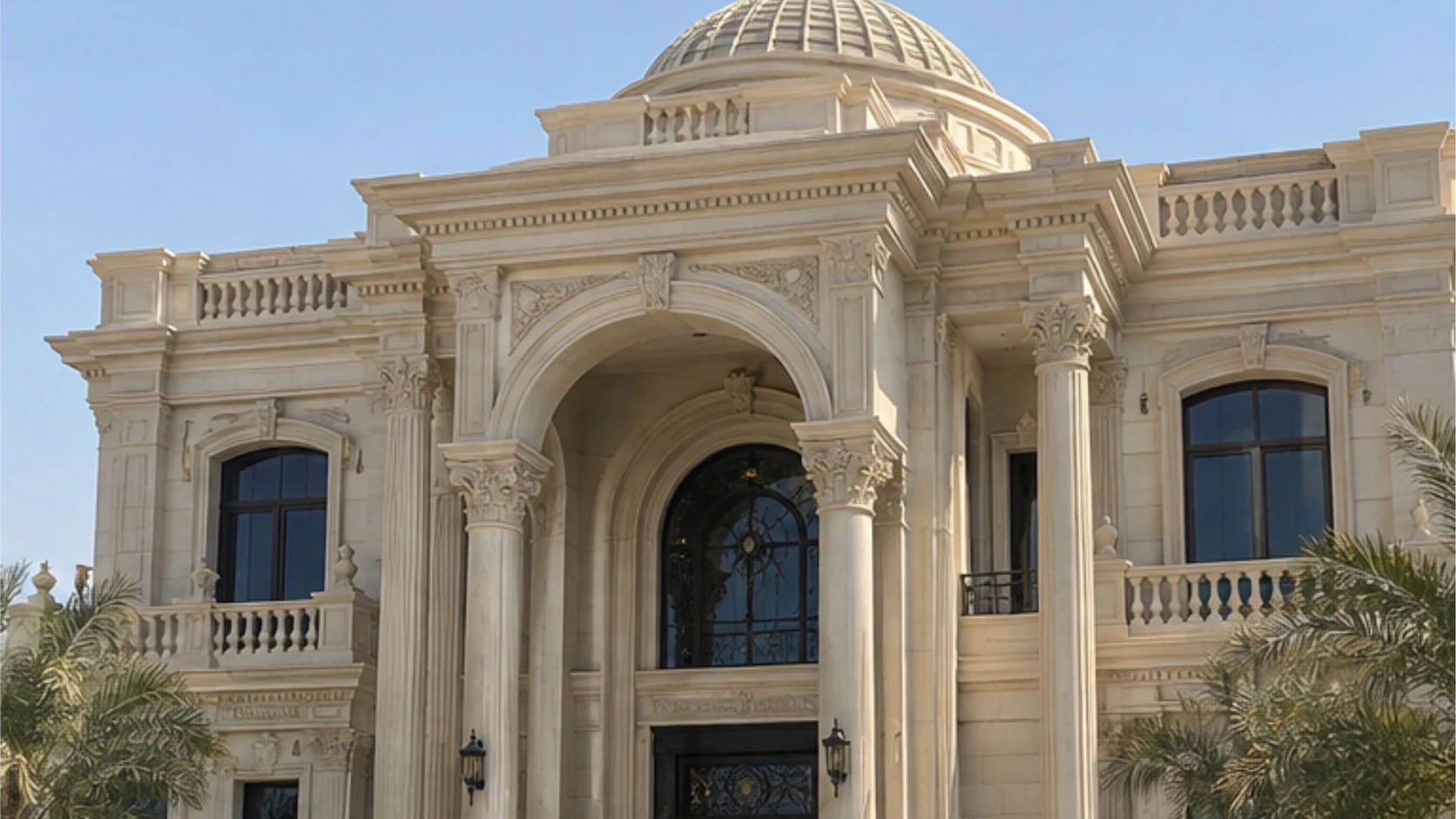 بعد: مدخل بقبة كلاسيكية